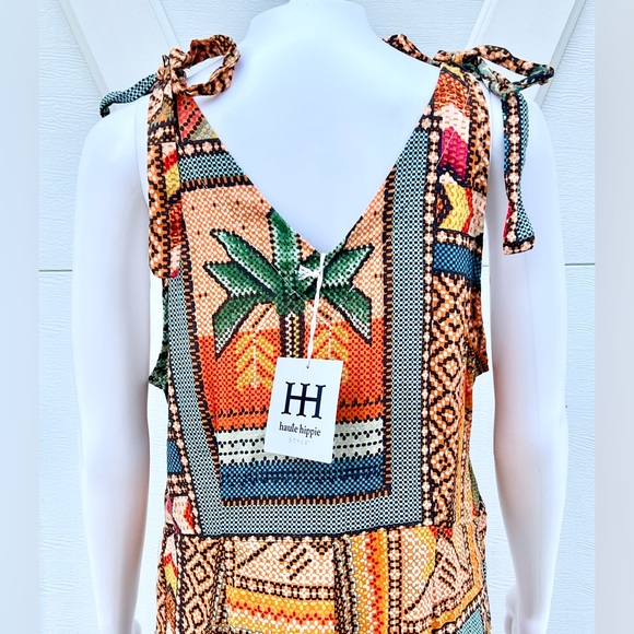 Haute Hippie Orange Aztec Jumpsuit - Picture 3 of 3